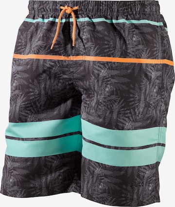 BECO the world of aquasports Board Shorts 'BEactive Night Jungle' in Black