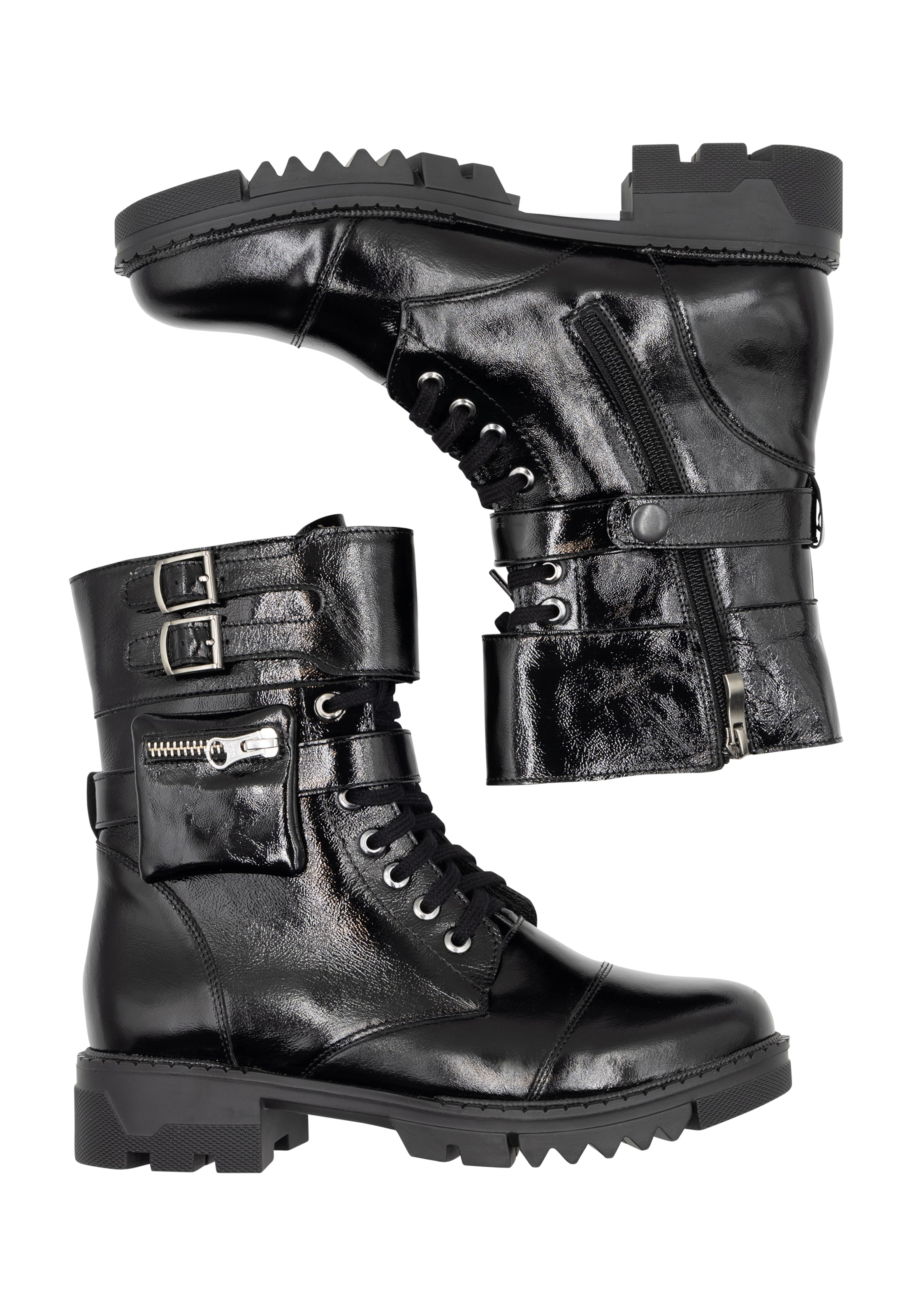 faina Paeltega poolsaabas, värv must