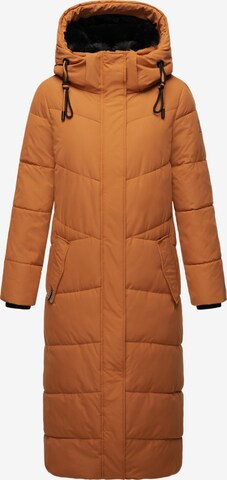 NAVAHOO Płaszcz zimowy 'Hingucker XIV' w kolorze brązowy