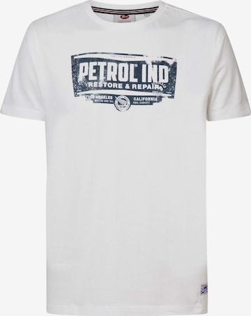 Petrol Industries Μπλουζάκι σε λευκό: μπροστά