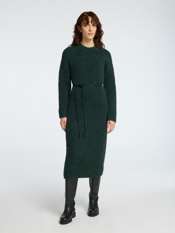 SELECTED FEMME Knit dress in Green: front