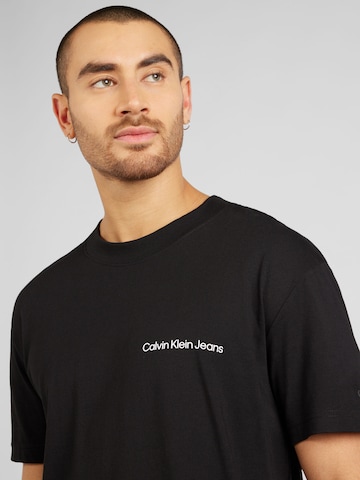 Calvin Klein Jeans Tričko 'Institutional' - Čierna