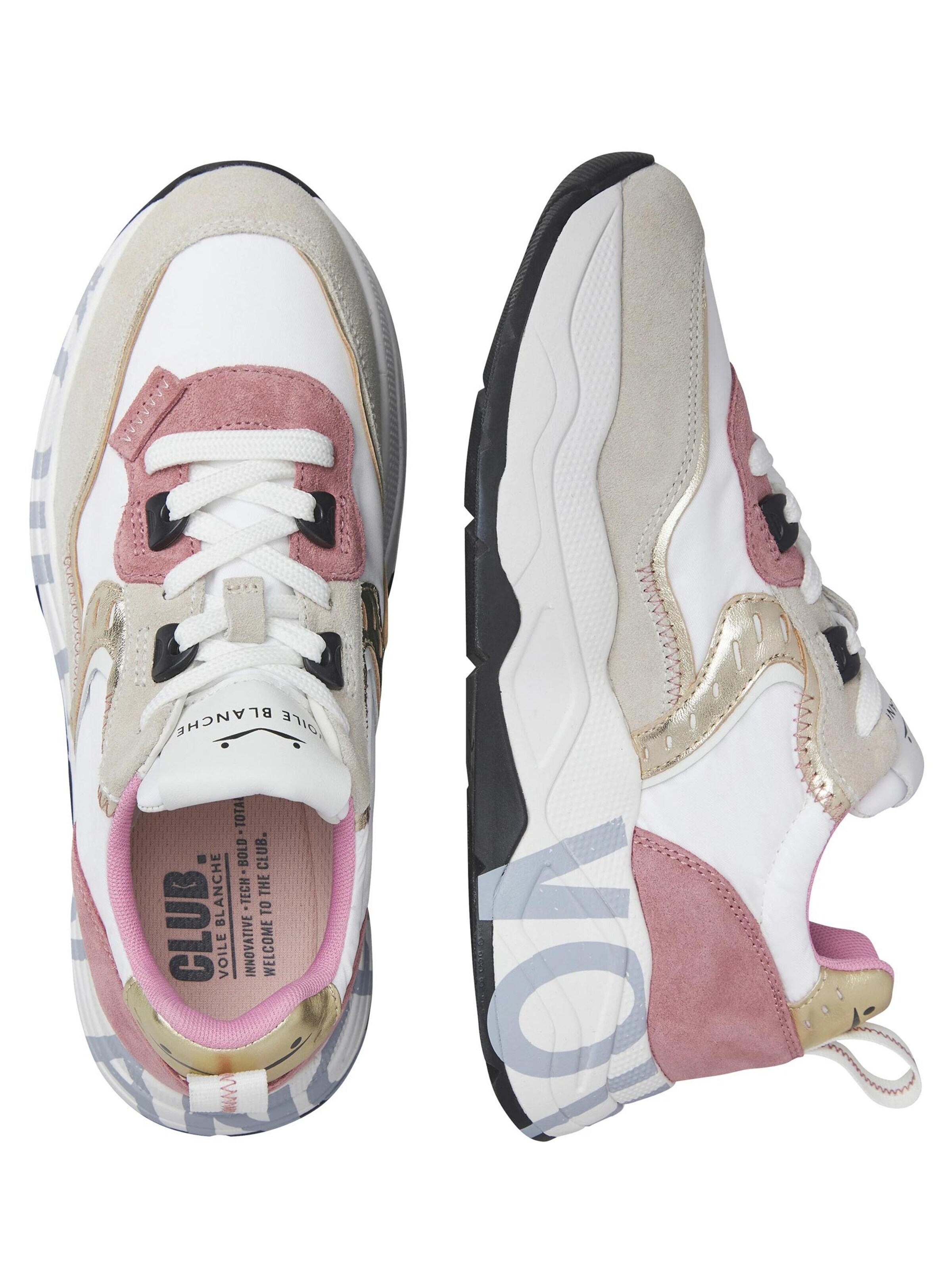 Voile blanche Lace-up shoe 'CLUB105.' in Pink