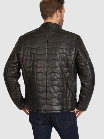 bugatti Lederjacke 'BUSamuele' in Schwarz