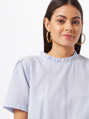 Cream Blouse 'KatinkaCR' in Blue