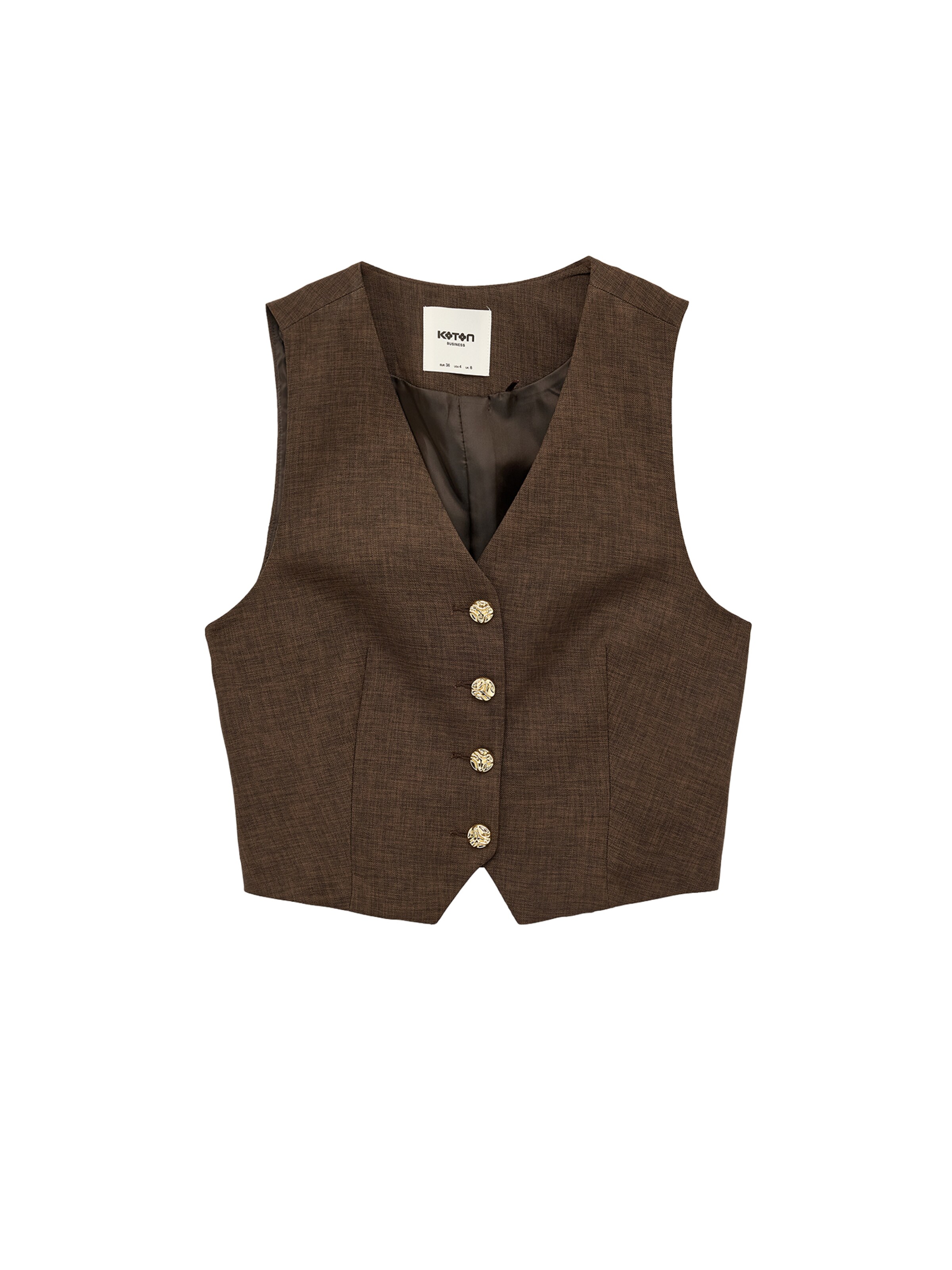 Koton Bodywarmer in Bruin: voorkant