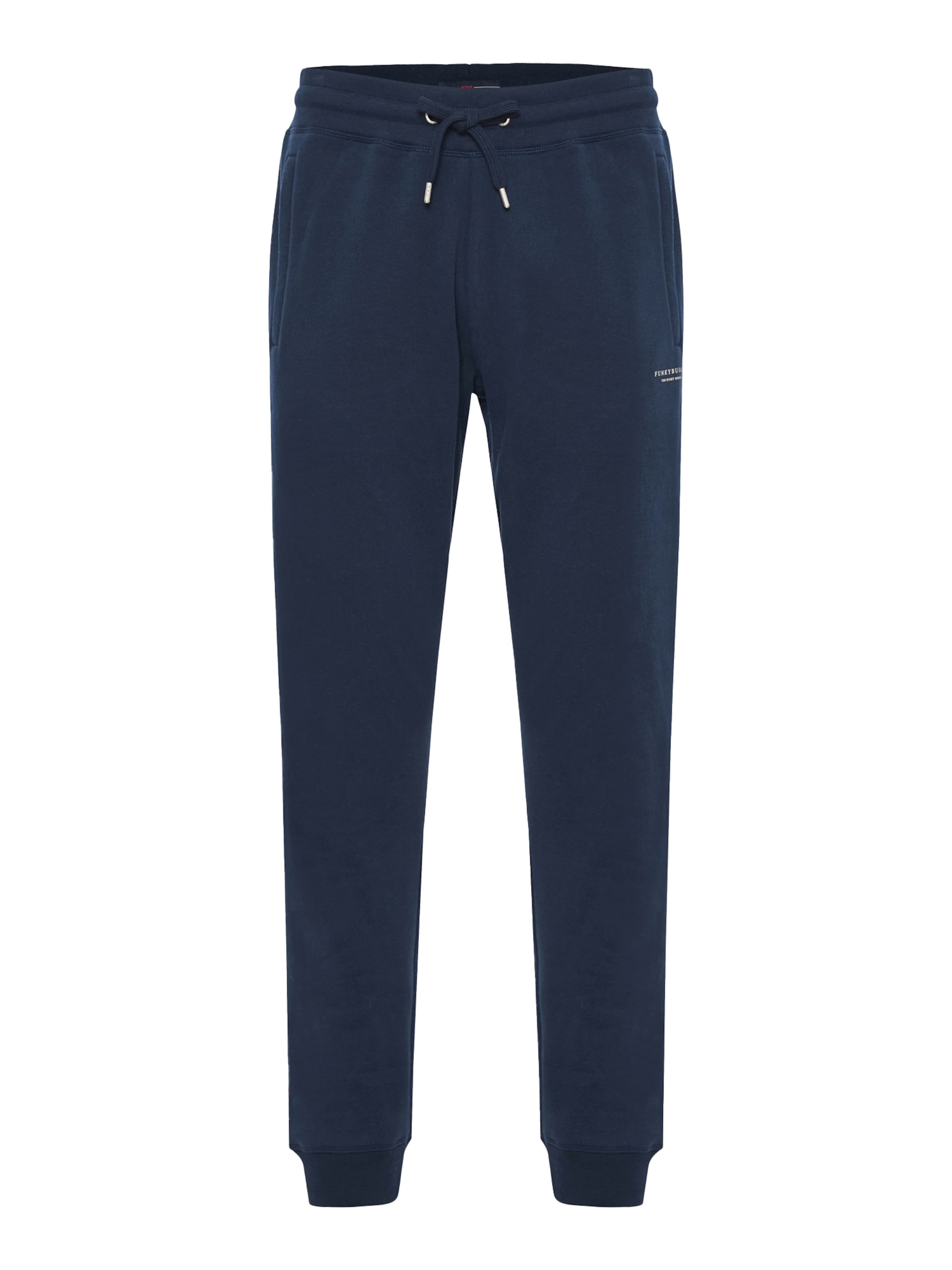 Funky Buddha Tapered Trousers in Blue: front