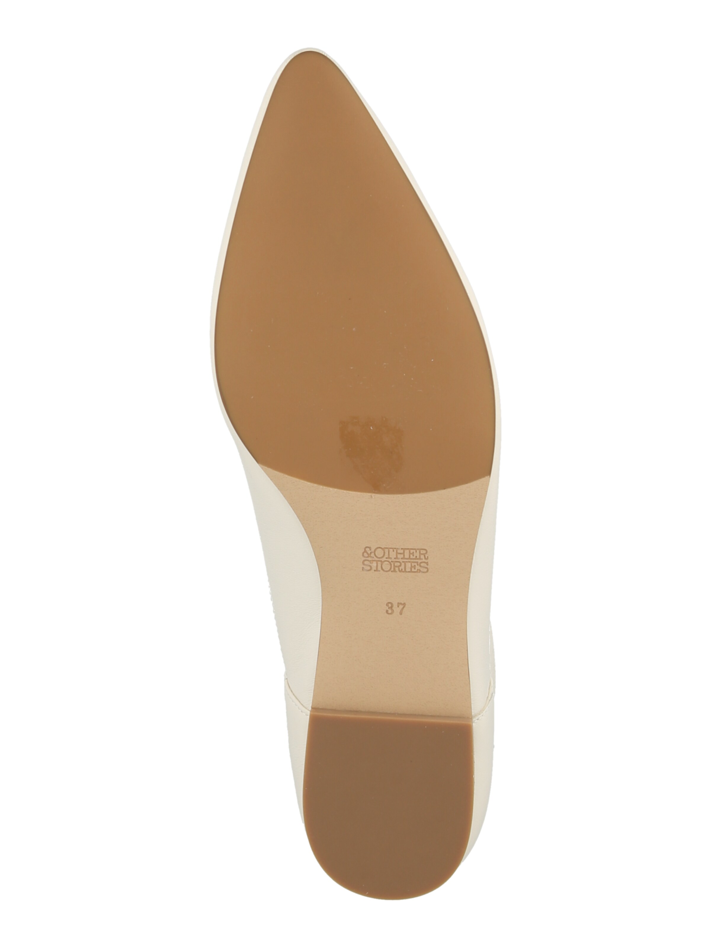 & Other Stories Balerinka z rzemykiem w kolorze biały