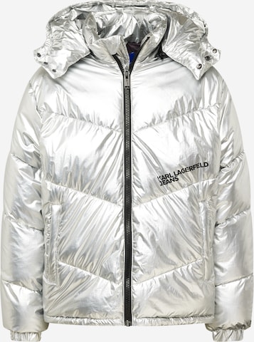 KARL LAGERFELD JEANSPrijelazna jakna - srebro boja: prednji dio