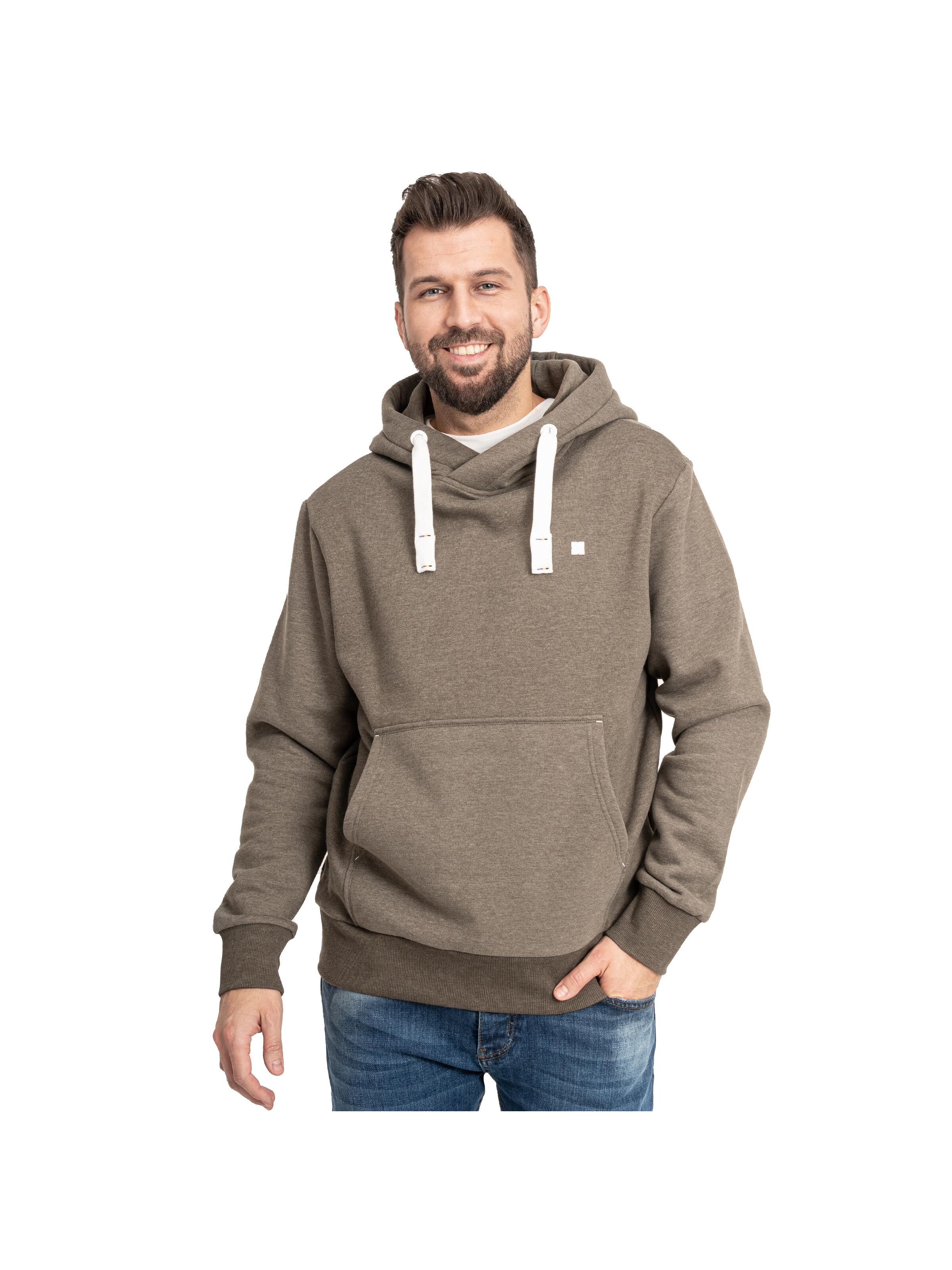 deproc Sweatshirt 'LinusCMYK II MN'‌‌‌‌‌‌‌ in Braun: Vorderseite