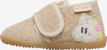 NATURINO Slipper 'CLOOPA' in Gold: front