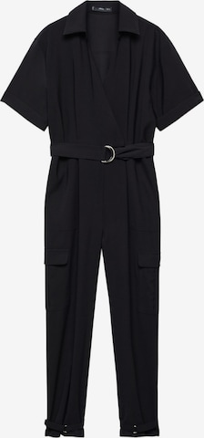 MANGO Jumpsuit 'Liv' in Zwart: voorkant