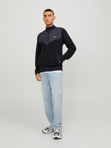 JACK & JONES Pletena jopa | modra barva