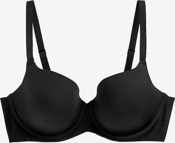 Next Balconette Bra in Black: front