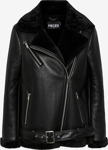 PIECES Between-Season Jacket 'Nora' in Black: front