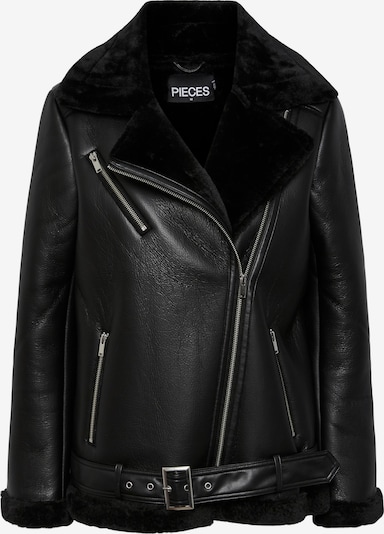 PIECES Välikausitakki 'Nora' värissä musta, Tuotenäkymä