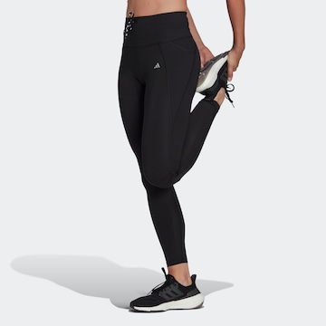 ADIDAS PERFORMANCE - Skinny Calças de desporto 'Essentials' em preto: frente