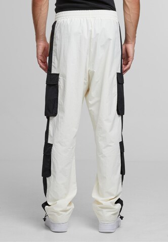 FUBU Loosefit Cargobukser i hvid