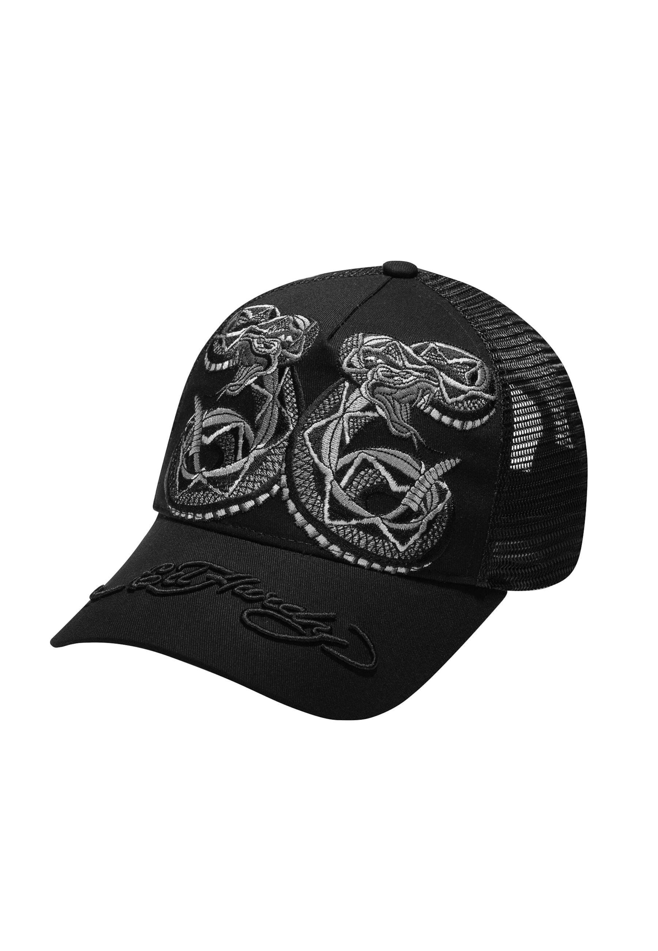 Ed Hardy Czapka z daszkiem w kolorze czarny: przód