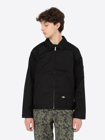 DICKIES Overgangsjakke 'Eisenhower' i sort: forside