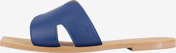 faina Mule in Blue: front