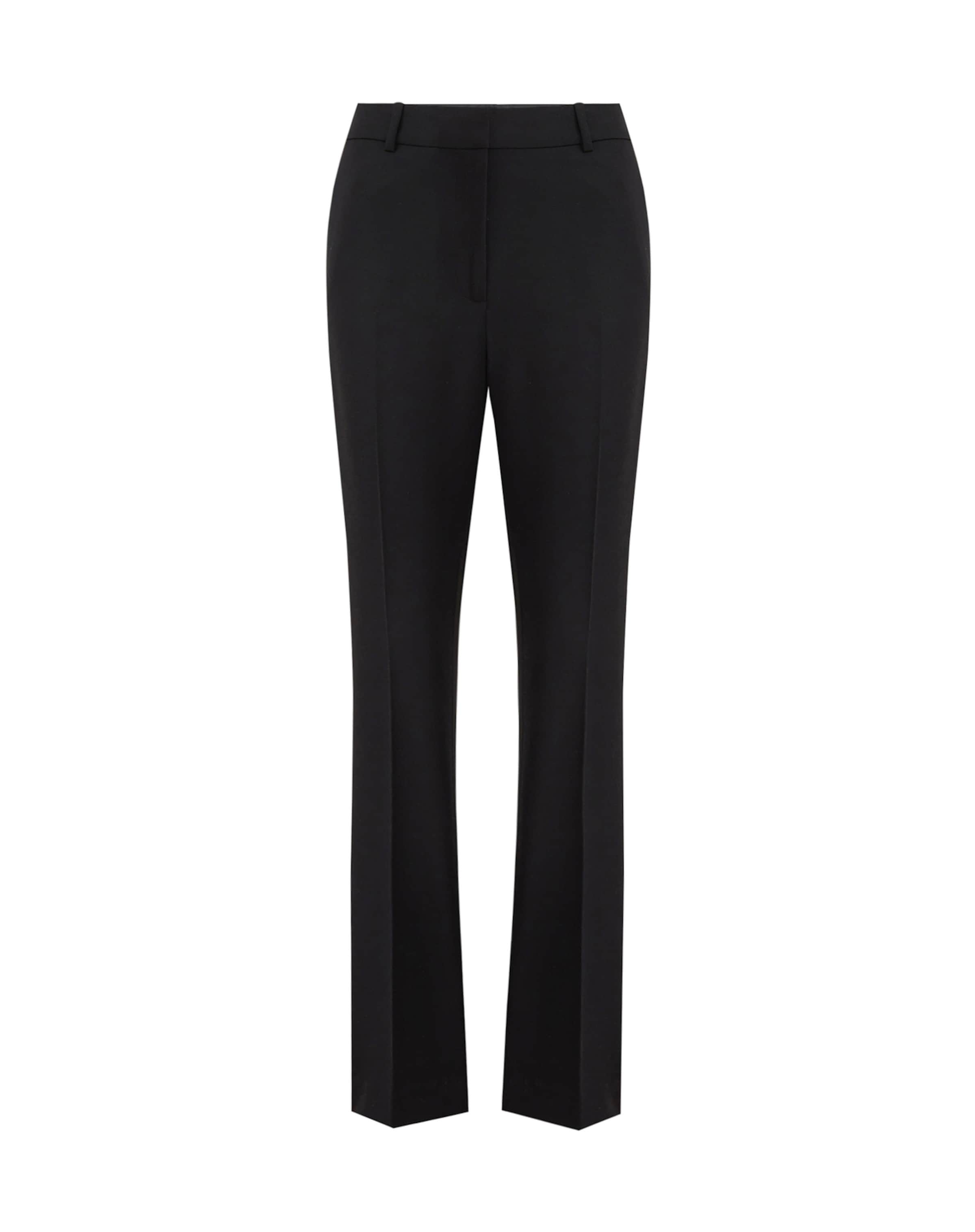 WE Fashion Slimfit Ráncos nadrág - fekete: elől