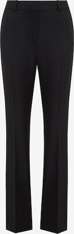 juoda WE Fashion Prigludęs Kelnės su kantu: priekis