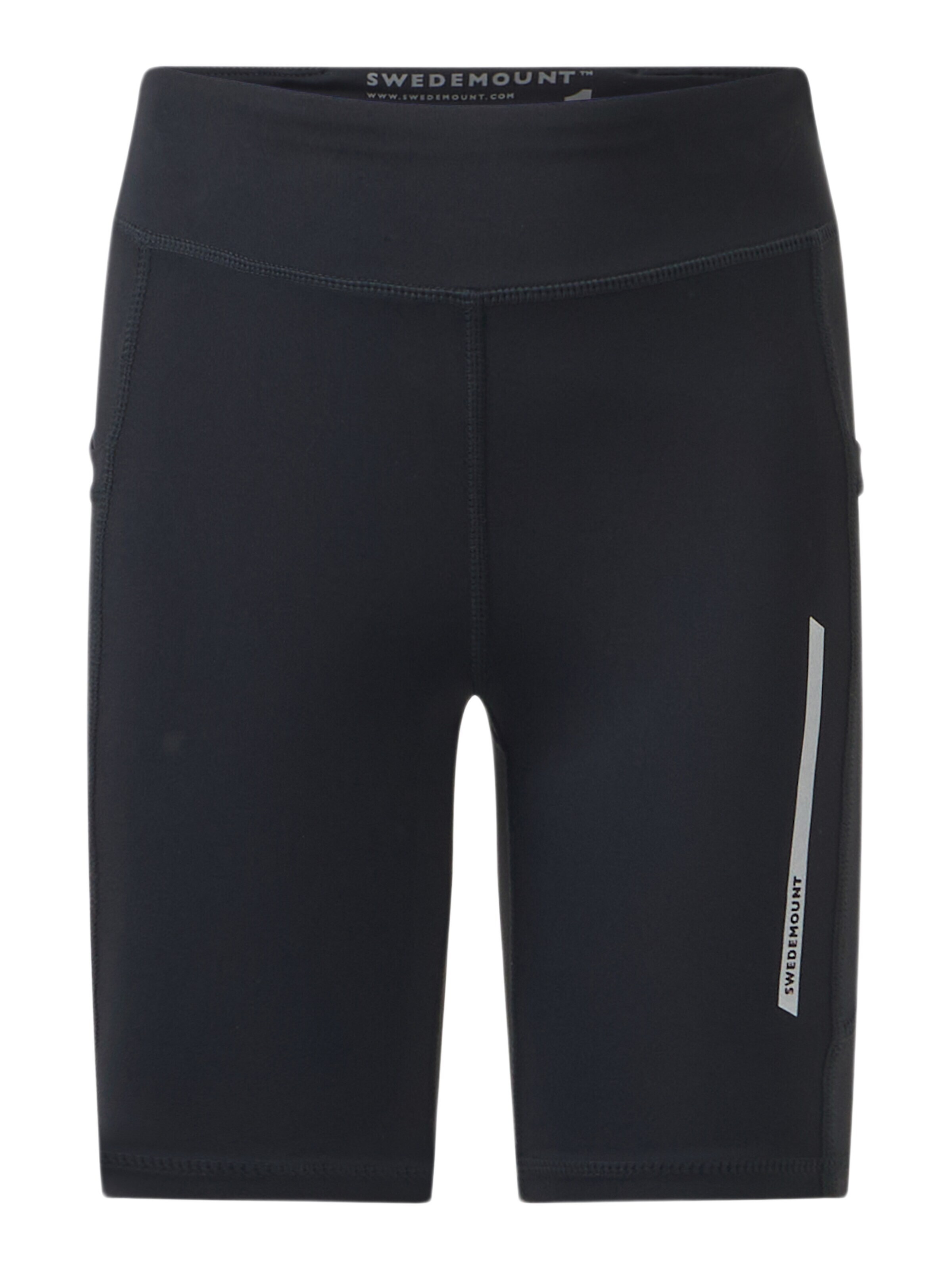 SWEDEMOUNT Skinny Sportovní kalhoty 'Core' – černá: přední strana