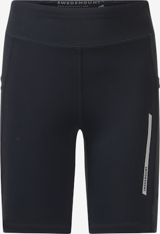 SWEDEMOUNT Skinny Sportbroek 'Core' in Zwart: voorkant
