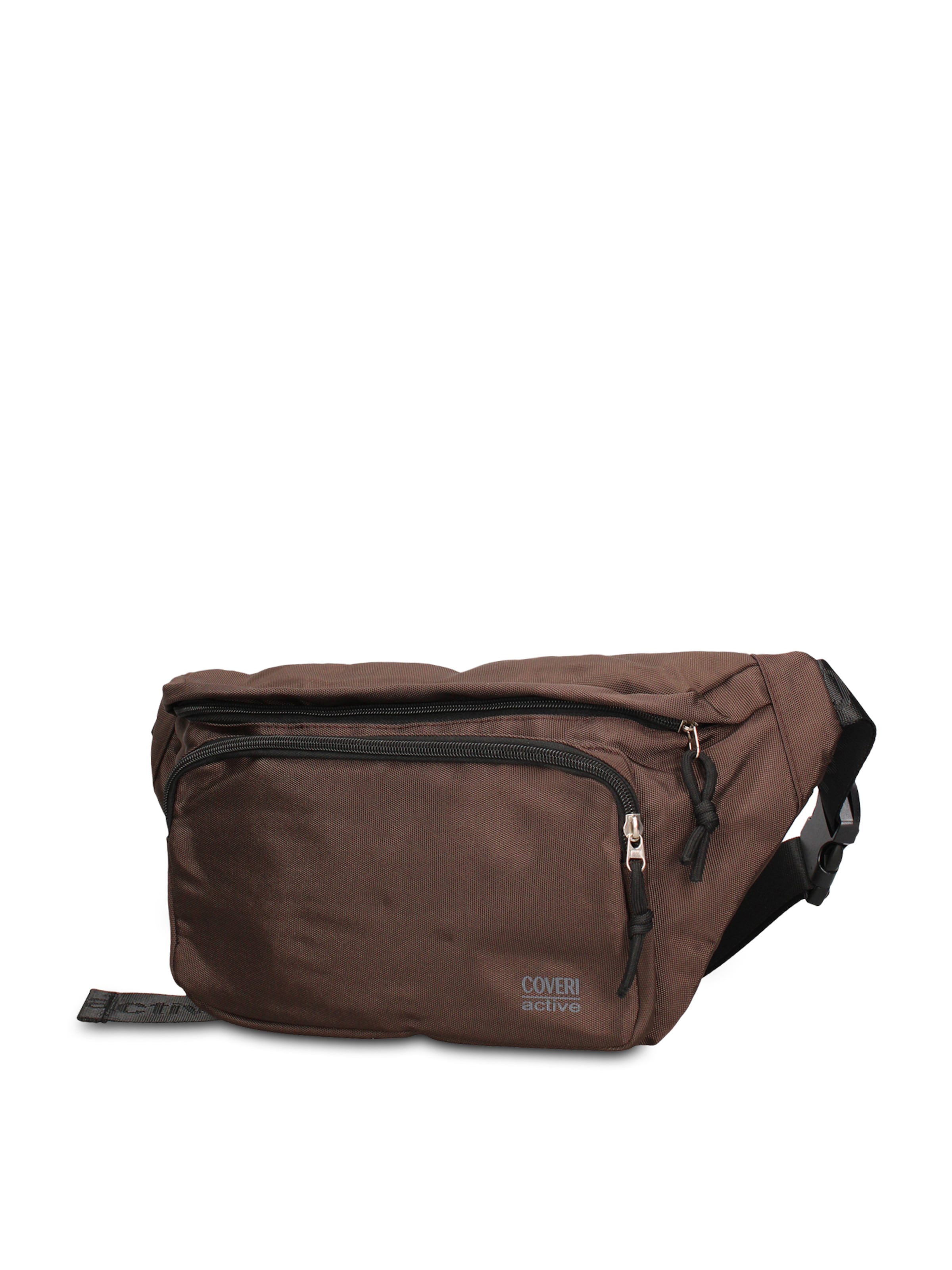 Marsupio 'Marsupio Uomo Vegan Leather con Zip e Tracolla Regolabile' di Coveri Collection in marrone