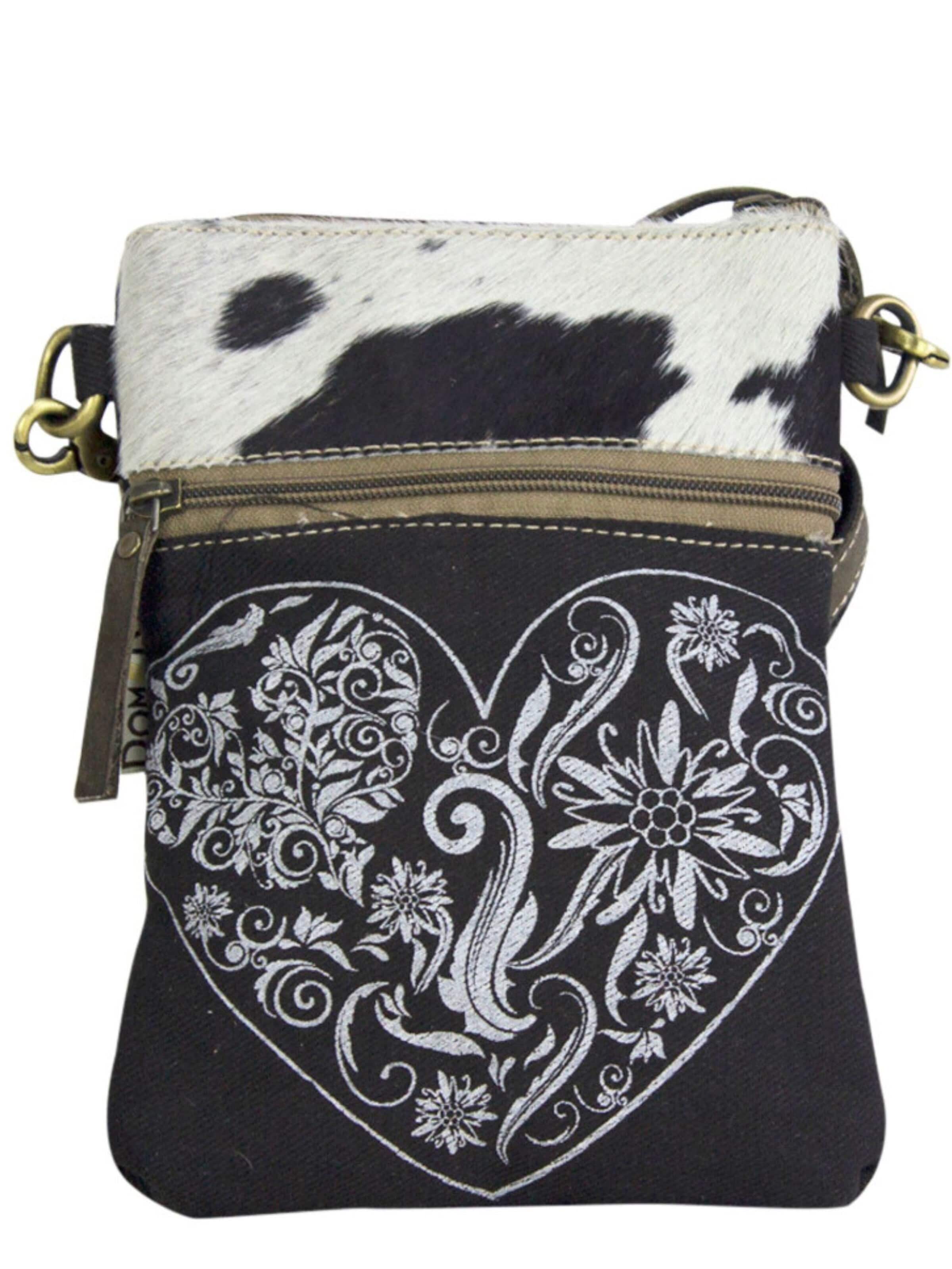 DOMELO Crossbody Bag 'Domelo' in Black: front