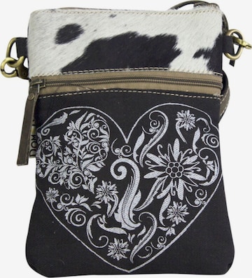 DOMELO Crossbody Bag 'Domelo' in Black: front