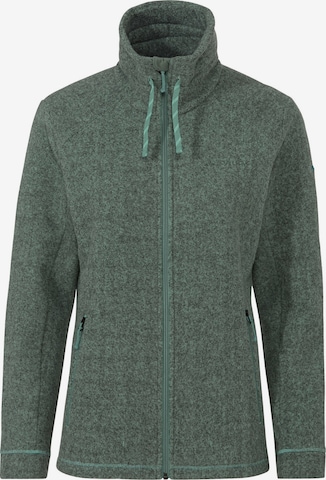VAUDE Athletic fleece jacket 'Skomer' in Green: front