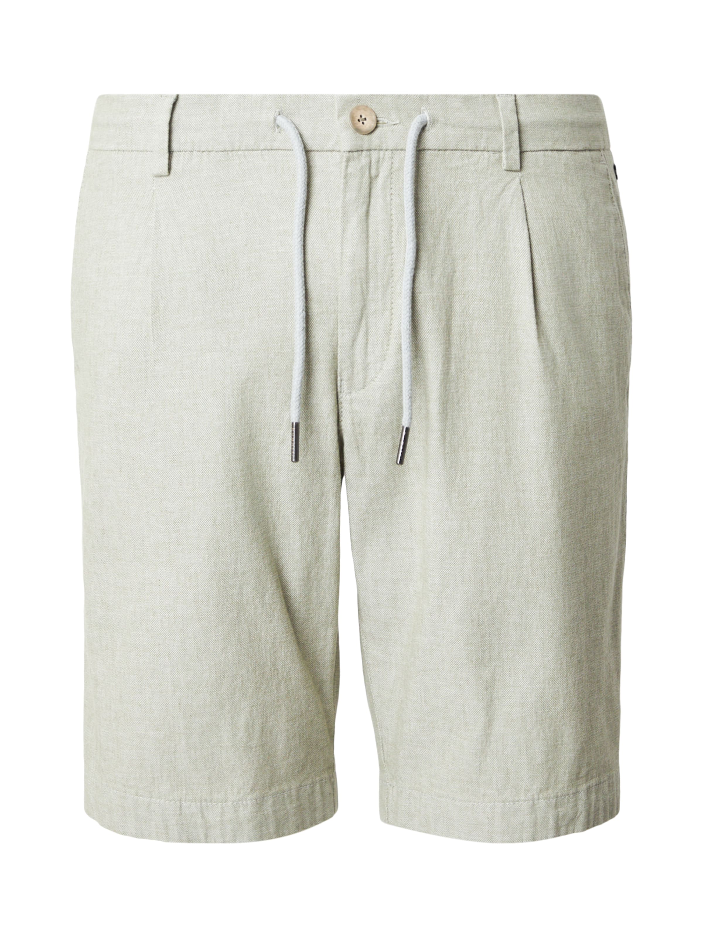Regular Pantalon à pince bugatti en vert : devant