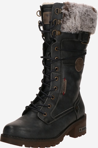 Bottes à lacets MUSTANG en bleu : devant