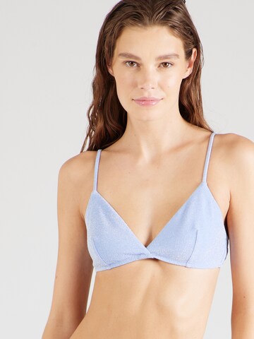 Samsøe Samsøe Triangle Bikini Top 'ALYSSA' in Blue: front