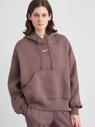 Nike Sportswear Sweatshirt 'PHNX FLC' in Brown: front