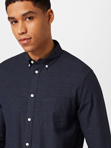 minimum Regular fit Button Up Shirt 'Jay' in Blue