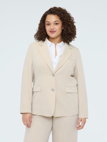 Blazer di Fiorella Rubino in beige: frontale