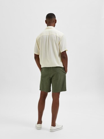 SELECTED HOMME Regular Pants 'Newton' in Green