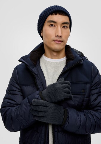 s.Oliver Full Finger Gloves in Blue: front