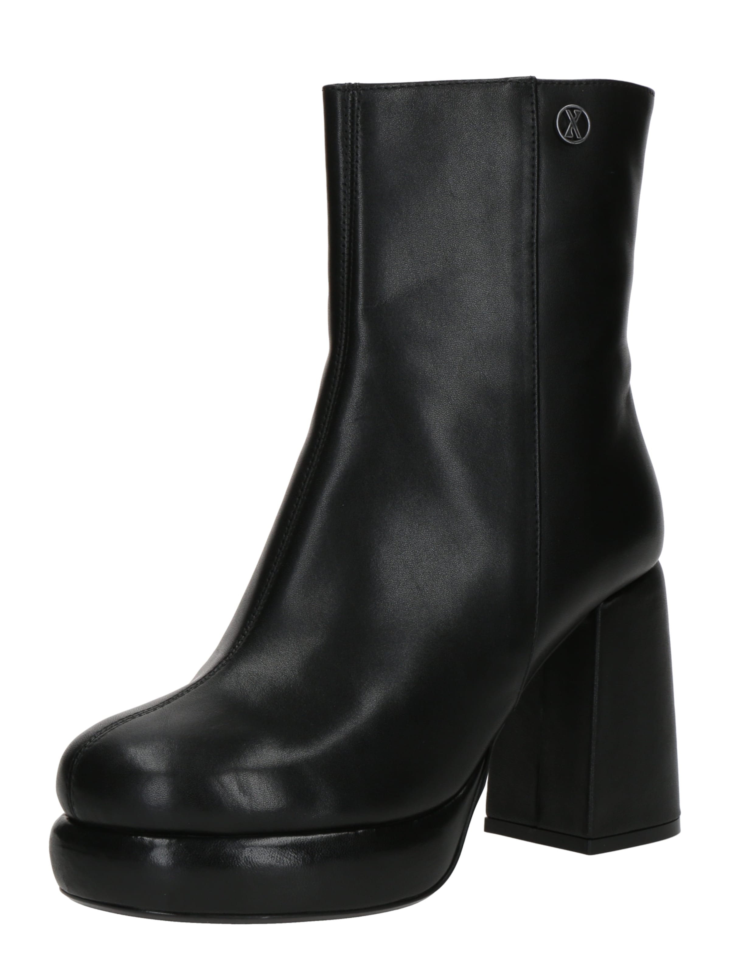 BRONX Къси ботуши 'Ginn-y' в черно: отпред