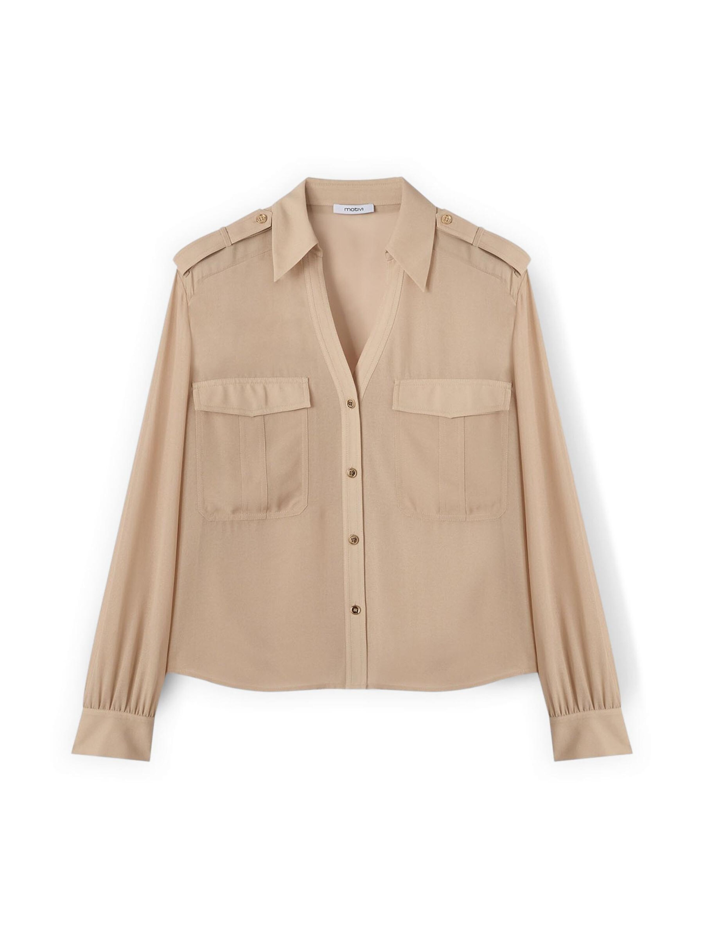 MOTIVI - Blusa en beige: frente