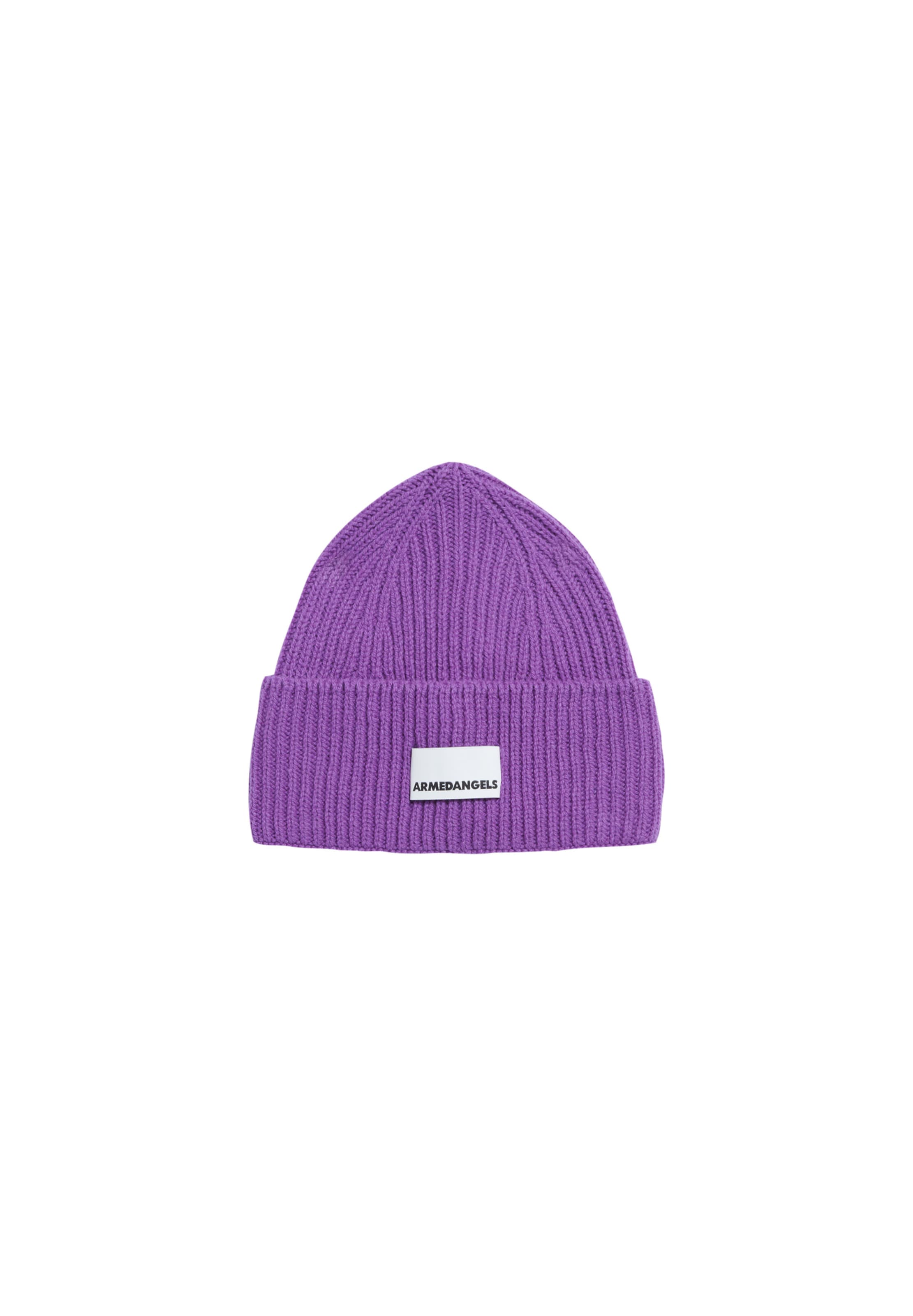ARMEDANGELS Beanie in Purple: front