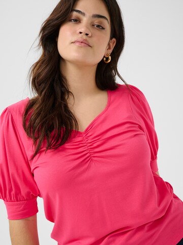 KAFFE CURVE Shirt in Pink