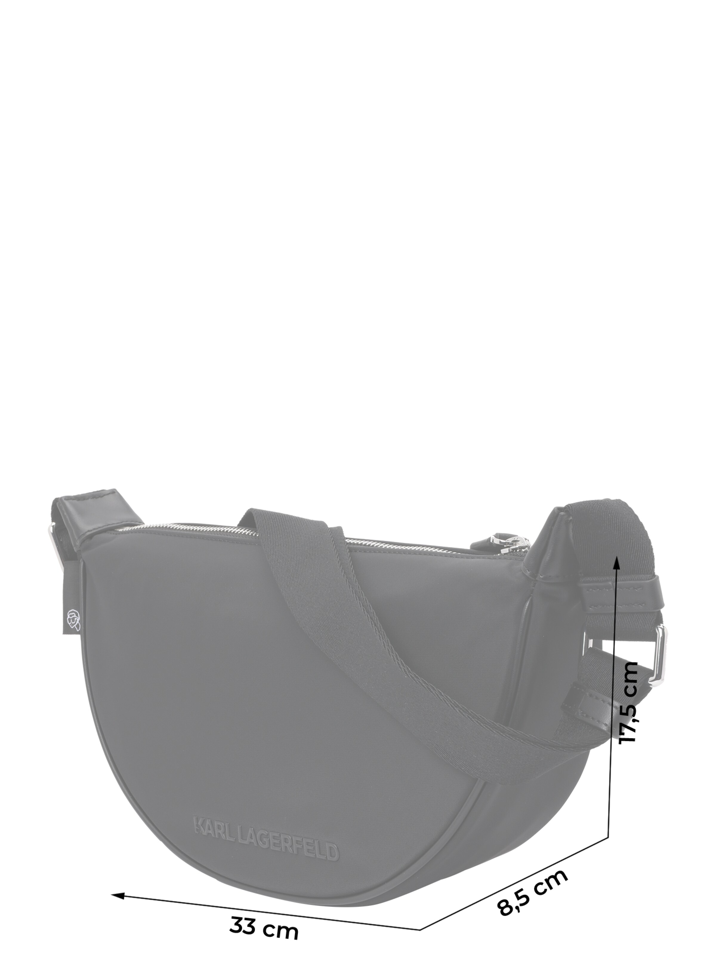 Karl Lagerfeld Torba na ramię w kolorze czarny