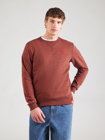 Sweat-shirt 'Venetie' Petrol Industries en marron : devant