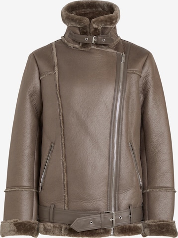 VILA Winter Jacket 'Munka' in Brown: front