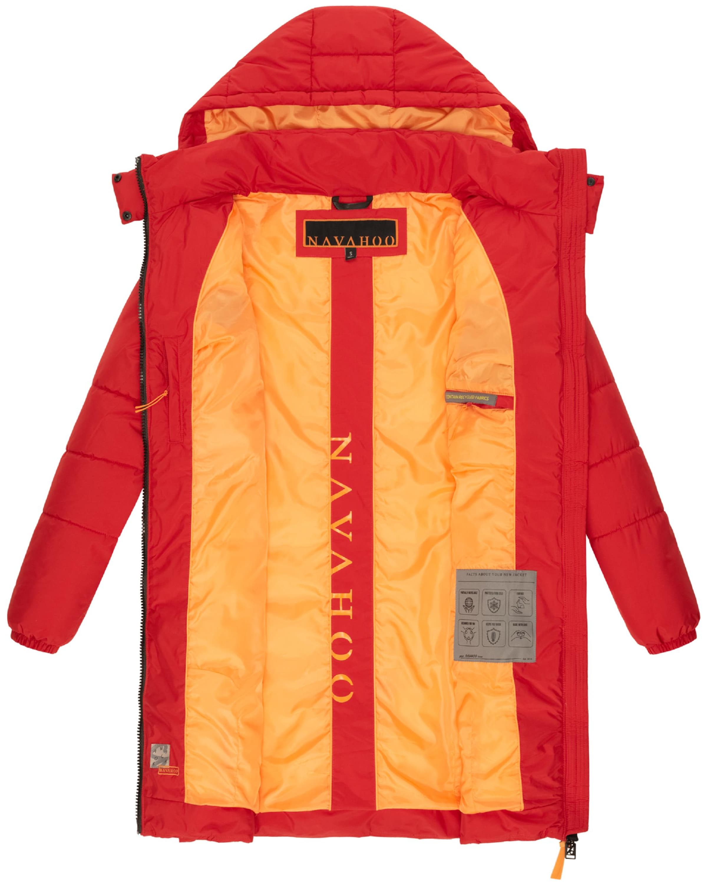 NAVAHOO - Sobretudo de inverno 'Bliblablubb 14' em vermelho