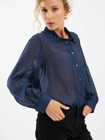 T-shirt ' PD-Chris ' Pieszak en bleu : devant